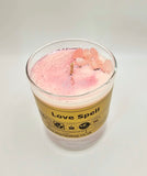 Limited Edition Rose Quartz Crystals Infused Candle, Love Spell, 170g
