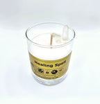 Limited Edition Clear Quartz Crystals Infused Scented Candle, Healing Spell, 140g